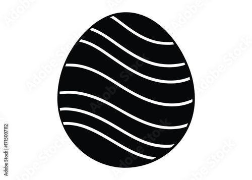 candy egg silhouette vector art icon