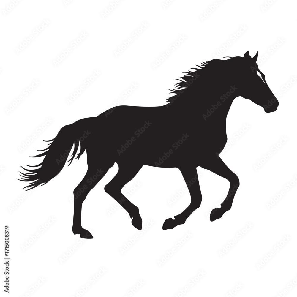 Obraz premium horse silhouette vector