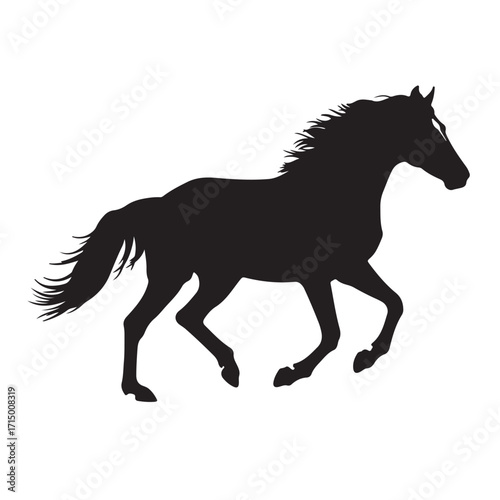 horse silhouette vector