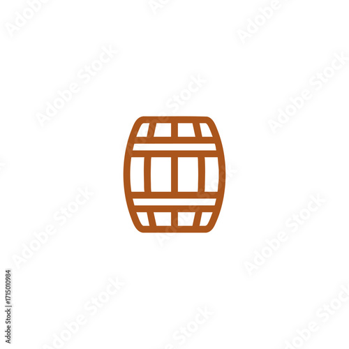Barrel icon logo flat vector design