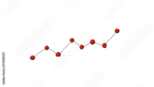 Red Line Graph Showing Positive Growth