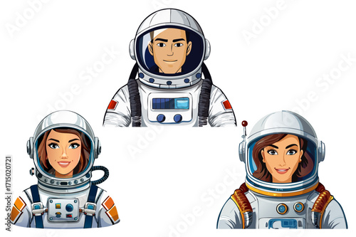 Fantasy Astronaut, Astronaut in space, illustration of cosmonaut floating in space, astronaut in spacesuit fling in the space, cosmonaut in space