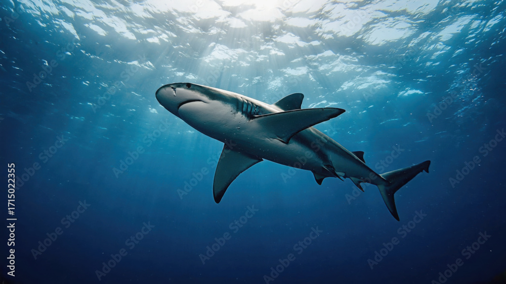 Fototapeta premium shark in the ocean