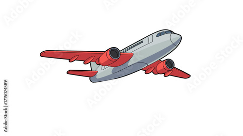 A sleek and modern airplane soaring through the sky.