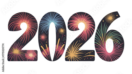 Celebrating the New Year 2026 with dazzling Fireworks!