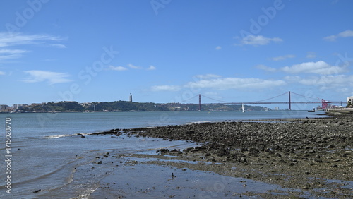 a view of the river tagus in lisbon