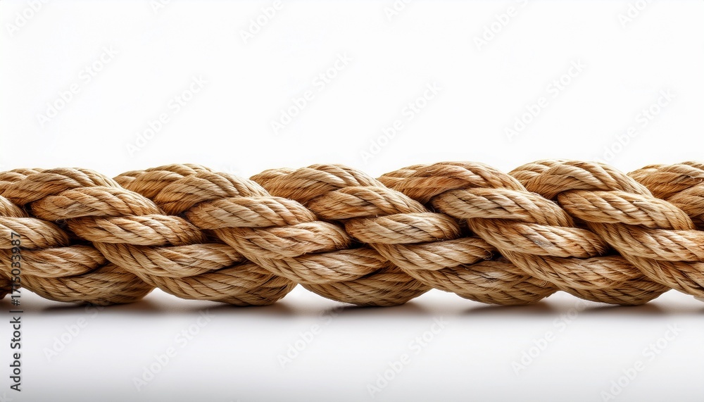 Fototapeta premium Rope On White Background