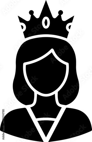 Elegant queen wearing a regal crown, symbolizing power, royalty, and supreme leadership in a powerful visual.