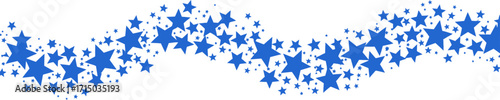 Dynamic blue star burst creates festive celebratory atmosphere perfect for holiday design