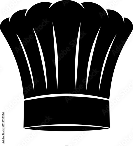 Iconic chef hat symbol represents culinary excellence and professional kitchen mastery for food businesses