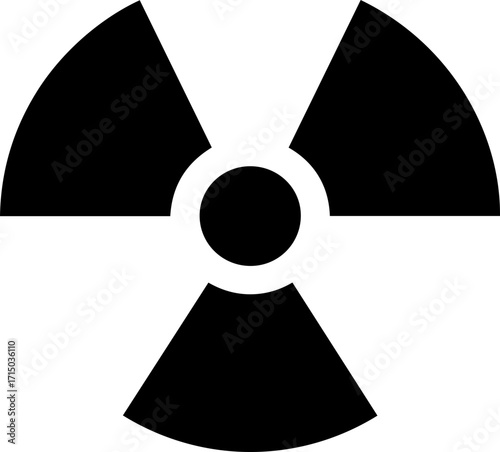 Bold radiation warning symbol conveys danger, caution, and scientific risk clearly and powerfully