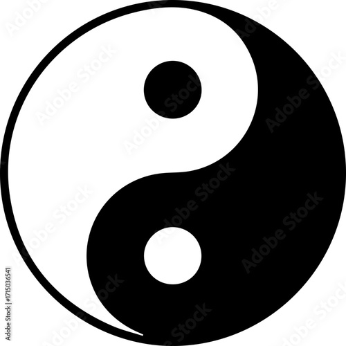 Harmonious Yin Yang symbol representing balance, duality, and cosmic energy for spiritual and philosophical concepts.