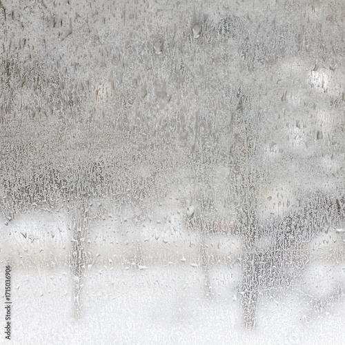 Texture of Frosted Glass. Winter Background.