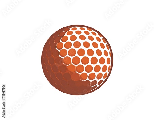 Dynamic golf ball graphic design