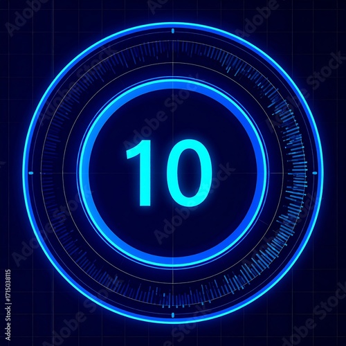 Futuristic digital timer