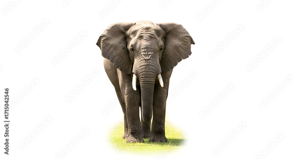 Naklejka premium elephant isolated on white background