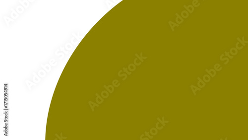 Modern abstract background featuring a sweeping olive green curve on a crisp white backdrop. Perfect for clean graphic design, presentations, or contemporary digital layouts.