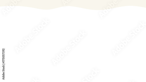 Minimalist white background with a gentle beige wave at the top, offering a clean canvas for branding, advertising, or text.