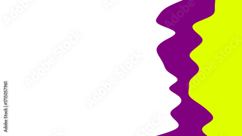 Vibrant abstract graphic featuring wavy purple lines dividing white and bright yellow fields. Ideal for modern backgrounds, creative designs, or marketing visuals.