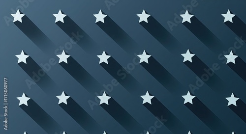 Star Pattern with Long Shadows
