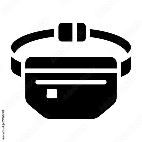 running belt glyph icon for fitness and jogging gear