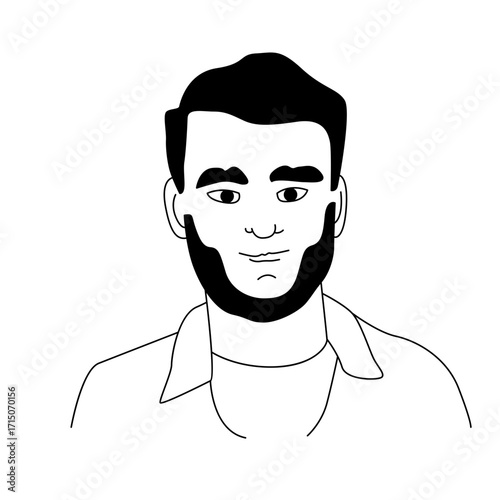Expressive People Portraits – Hand Drawn Diverse Avatars in Ligne Claire Black and White Vector Illustration