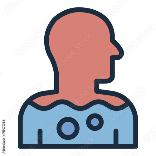 hydration filled line icon used in fitness and medical