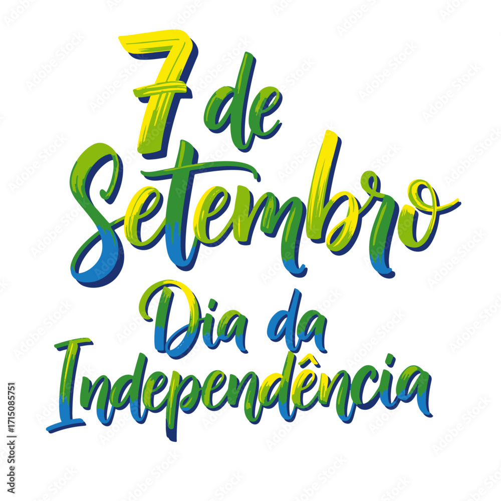 Coleção de Vetores e Letterings para 7 de Setembro Dia da Independência do Brasil.  Independência do Brasil: Vetores Patrióticos e Comerciais para Campanhas