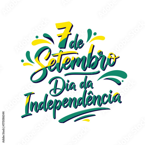 Coleção de Vetores e Letterings para 7 de Setembro Dia da Independência do Brasil.  Independência do Brasil: Vetores Patrióticos e Comerciais para Campanhas