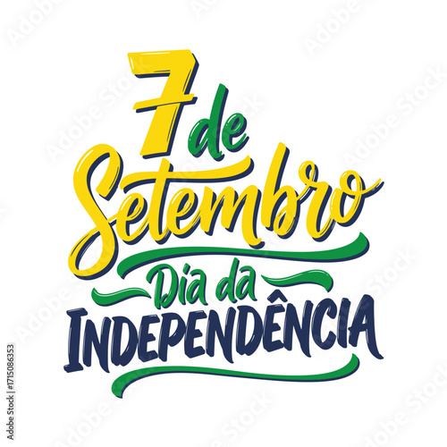 Coleção de Vetores e Letterings para 7 de Setembro Dia da Independência do Brasil.  Independência do Brasil: Vetores Patrióticos e Comerciais para Campanhas