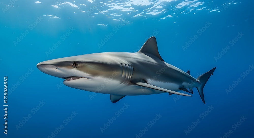 Obraz premium Reef Shark in Ocean.