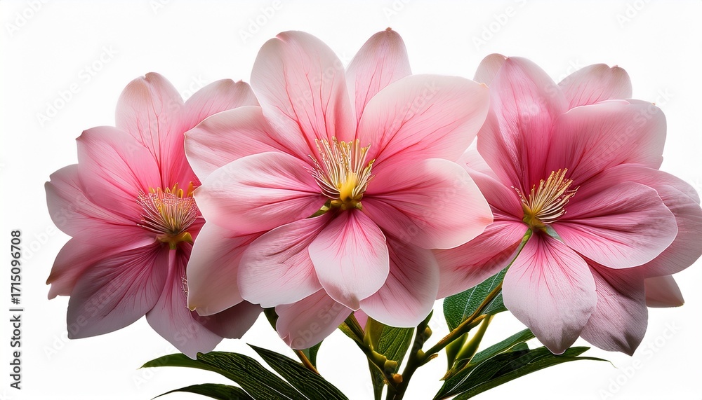Fototapeta premium Pink Flower Plant Isolated
