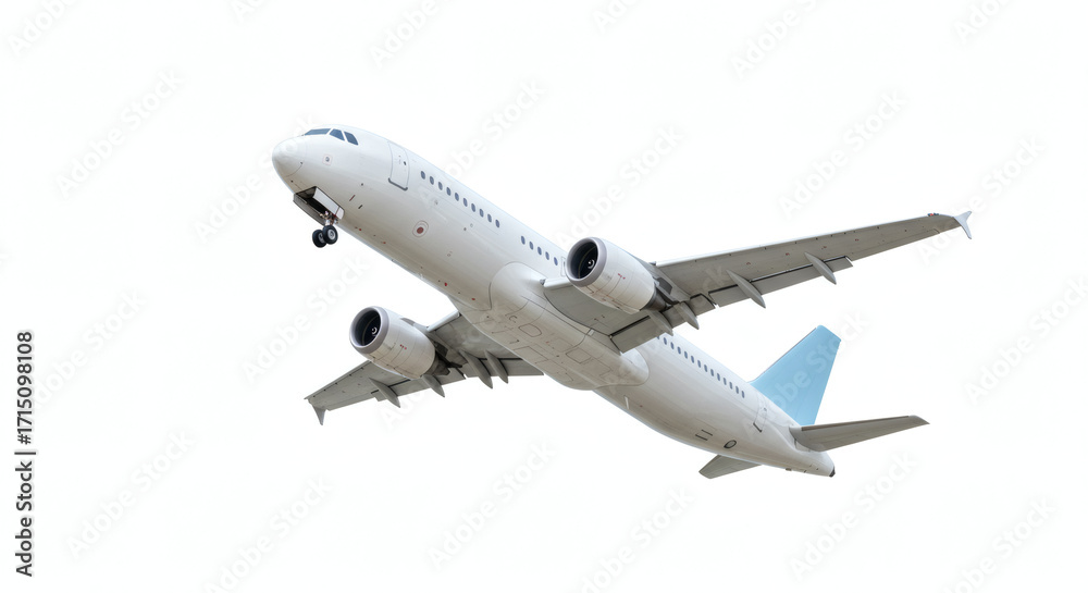 Obraz premium Airplane isolated on white background