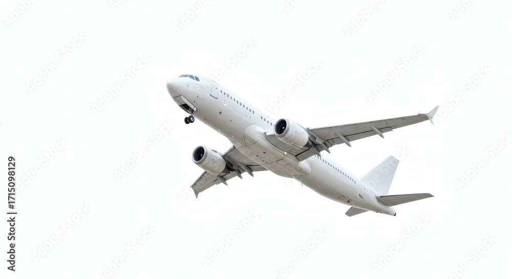 Obraz premium Airplane isolated on white background