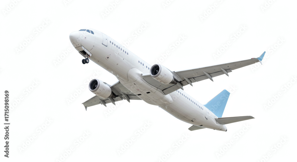 Naklejka premium Airplane isolated on white background