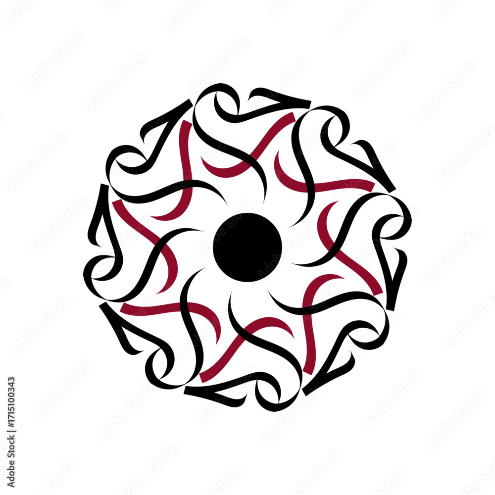 Naklejka premium arabic calligraphy abstract art