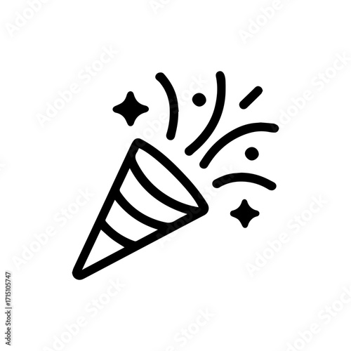 Party Popper Icon vector