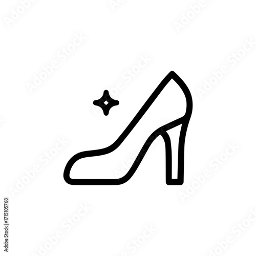 High Heel Shoe Icon vector