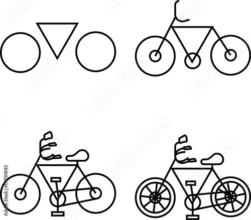 How to Draw a bike Easy Step by Step Drawing Tutorial for Kids