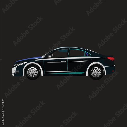 Vector illustration of luxury cars, sports cars, which are sophisticated and modern