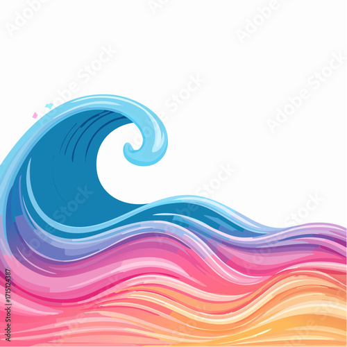 Hintergrund bunte Welle