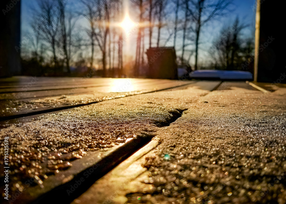 Obraz premium sunset in the park