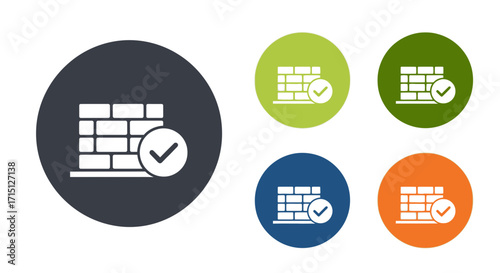 Firewall Security Illustration for Internet Protection and Network Defense