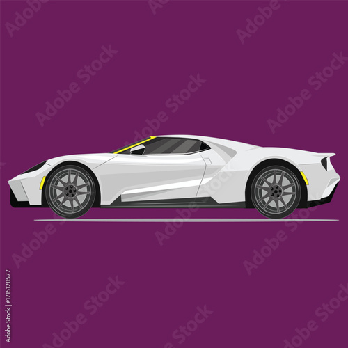 Vector illustration of luxury cars, sports cars, which are sophisticated and modern