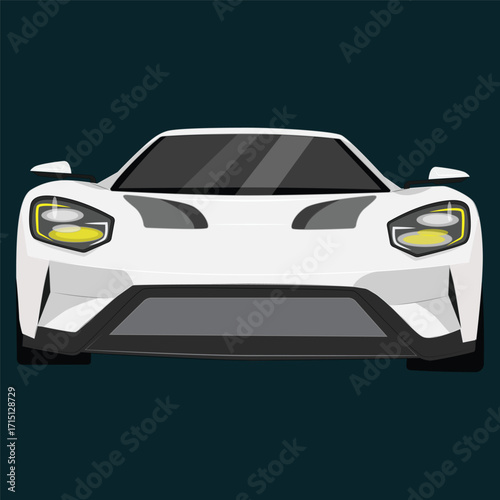 Vector illustration of luxury cars, sports cars, which are sophisticated and modern