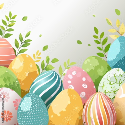 Hintergrund bunte Ostereier