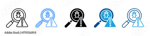 Detection icon sheet multiple style collection