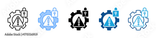 Containment icon sheet multiple style collection