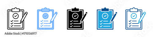 Assessment icon sheet multiple style collection