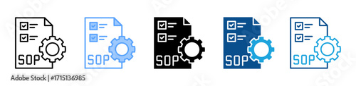 Sop icon sheet multiple style collection